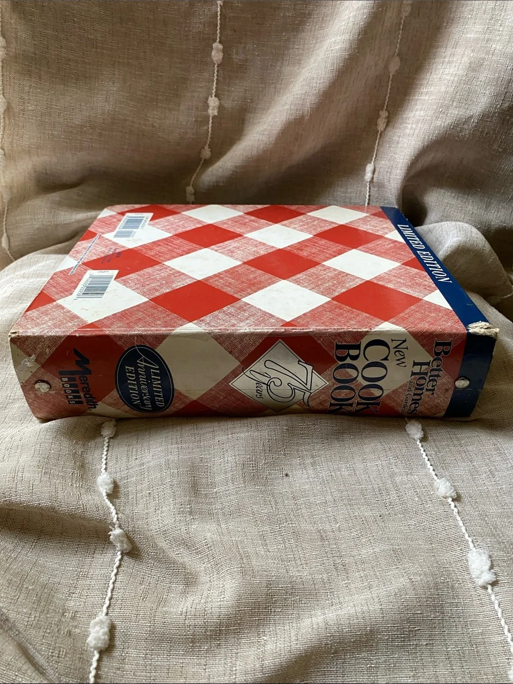 Better Homes And Gardens Cookbook - Red and Cream Plaid Limited Edition